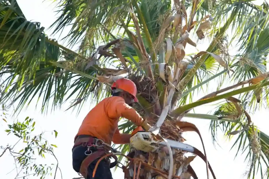 professional palm tree trimming services